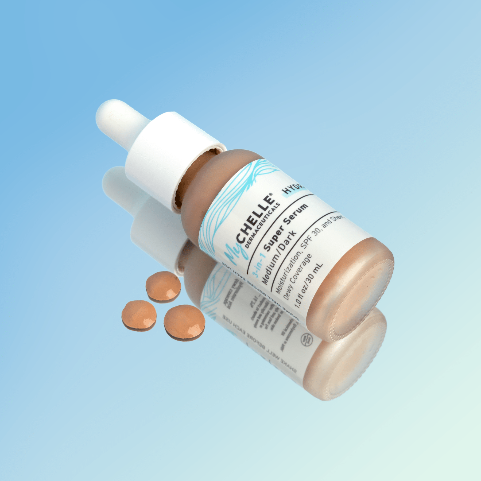 3 - in - 1 Super Serum, Medium/Dark Tint - MyCHELLE Dermaceuticals