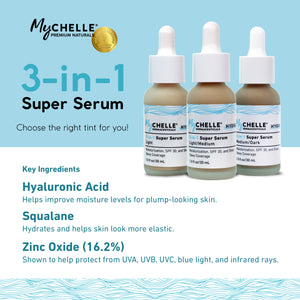 3-in-1 Super Serum, Light/Medium Tint