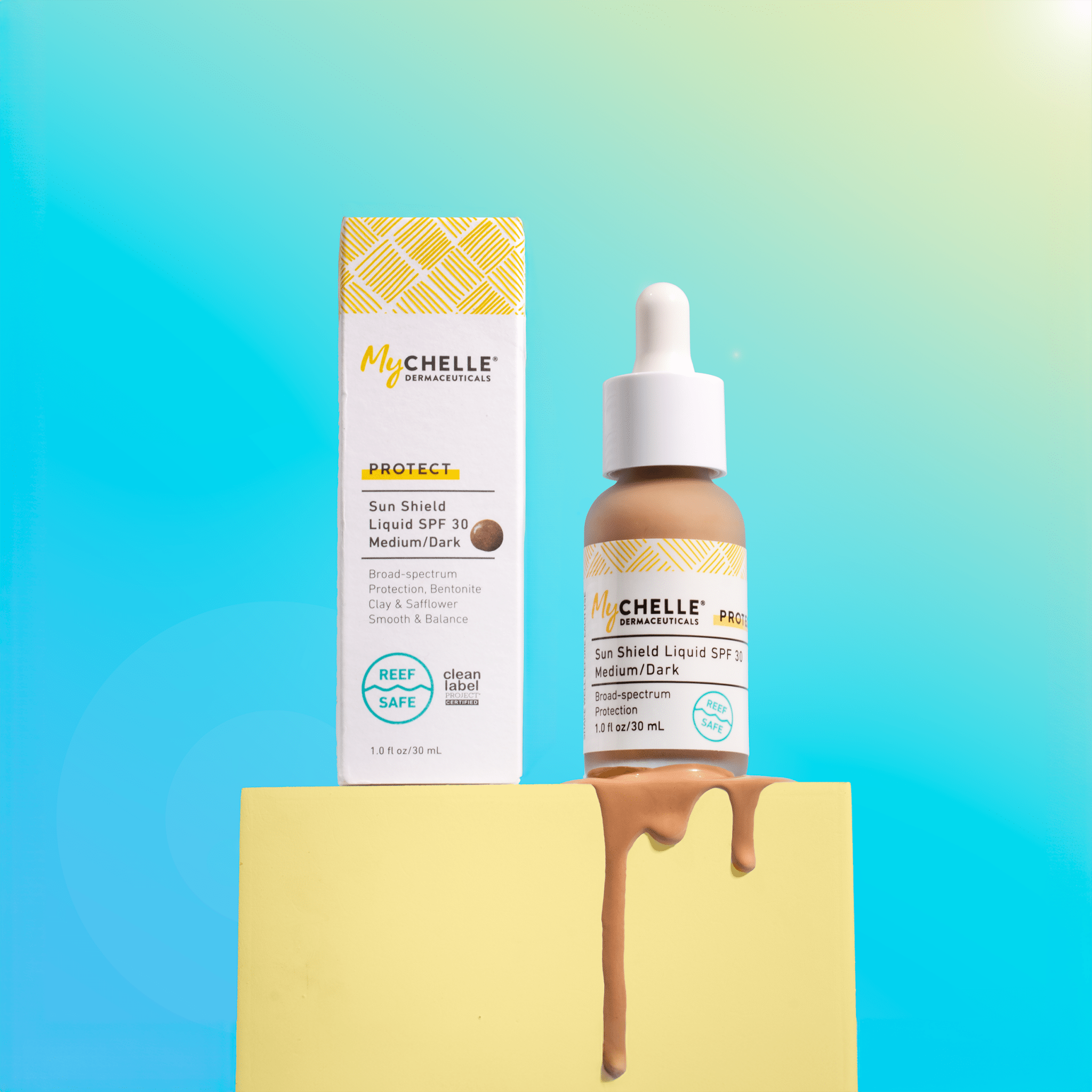 Sun Shield Liquid SPF 30 - Medium/Dark - MyCHELLE Dermaceuticals